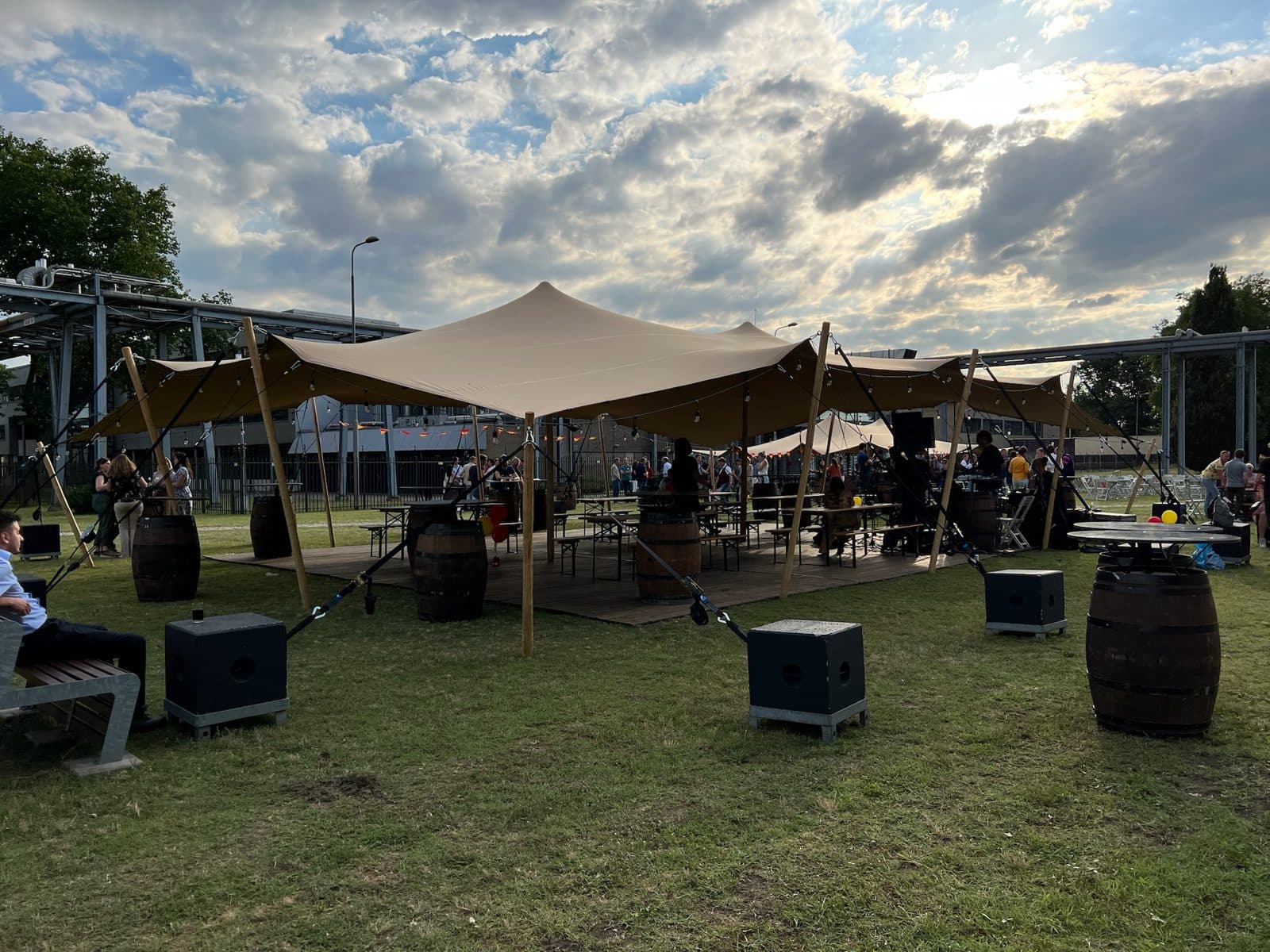 Stretchtent bij een bedrijfsevent in Gelderland